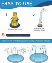 170cm Anti-SlipDog Splash Pad: Water Play Mat for Dogs and Kids