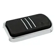 12-16 HARLEY FLD DYNA SWITCHBACK: Chrome & Rubber Brake Pedal Pad Cover: P582511