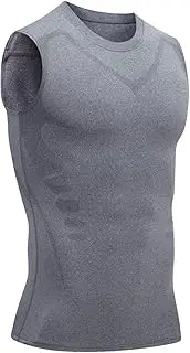 [Generico] Training Tank Top for Men, Compression Shirt Male, Abdomen Shildshirts Massive – Breathable and Transparent Vests Sculpted Clothes Body for Training