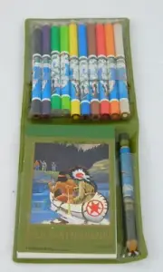 Art Drawing Set ~ MINIATURE COLORED PENCILS NOTEPAD ~ Karl May Old Shatterhand