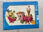 Vintage MEYERCORD Easter Decal Candy Train Chick Ice Cream