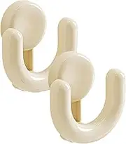 Wall Mounted Shoe Rack - 2X Suction Cup Hooks Slipper Storage Rack,Bathroom Accessories, Multi-Functional Space Saving Wall-Mounted Footwear Holder for Closet, Mudroom