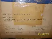 Westinghouse A200M1CS model J non reversing starter size 1 3pole 125DC