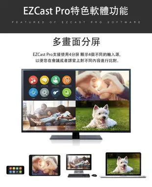 【耀麟國際】EZCast PRO 無線影音傳輸棒 HDMI Airplay Miracast (3折)