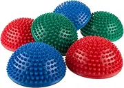 Hey! Play! Balance Pods- Hedgehog Style Balancing and Stability Half Dome Stepping Stones for Exercise- Set of 6 for Kids and Adults
