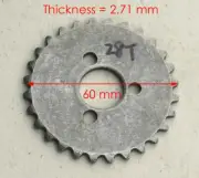 28 TEETH HONDA KNOCK OFF E-22 ENGINE TIMING CHAIN SPROCKET ATVS,DIRT BIKE,CHOP