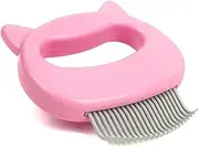 Leo's Paw The Original Pet Hair Removal Massaging Shell Comb Soft Deshedding Brush Grooming and Shedding Matted Fur Remover Dematting tool for Long and Short Hair Cat Dog Puppy Bunny (Pink)