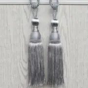 2x Curtain Tie Backs Tassel Rope Twist Tiebacks Window Modern Decor Fashion Home