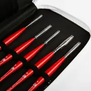 Borciani Bonazzi Professional Artist Brush UNICO SILVER SYNTHETIC 5 ANTI-ROLLING BRUSHES SETS Passion for Art