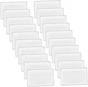 ULDIGI 20pcs Ultra Thin Magnifying for Reading PVC Magnifier Bookmarks Visibility Magnifiers for Cards Books Newspapers Versatile Magnifying Bookmark for Seniors