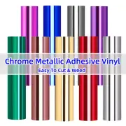 1Roll Chrome Metallic Adhesive Vinyl For Cricut Explore3 & Maker3/ Silhouette Ca