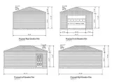 18'X24'- 24'X18' ONE CAR GARAGE PLANS HIP ROOF GARAGE PLAN 18-1824-HIP-1