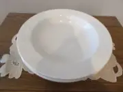 MIKASA CLASSIC FLAIR WHITE-3 NEW SOUP BOWLS