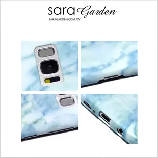 【Sara Garden】客製化 全包覆 硬殼 蘋果 iPhone6 iphone6s i6 i6s 手機殼 保護殼 淡藍大理石