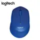 Logitech羅技 靜音無線滑鼠M331-藍【愛買】