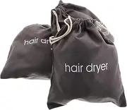 3pcs Canvas Hair Dryer Bag Travel Storage Bag Hair Tool Storage Bag Straightener Storage Bag Drawstring Bag Straightener Holder Bag Drawstring Hair Tool Bag Cloth