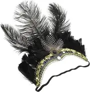 [DRESSOOS] Headbands for Women Carnival Fascinator Headband Lightweight Plumage Design