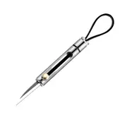 Multi-function Stealth Knife Women's Self-defense Knife Portable Keychain silver