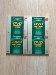 NEW Panasonic DVD RAM 4.7 GB 120 Min Single Sided Rewritable LM-AF120U Pack Of 4