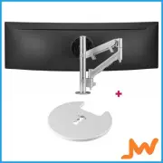 Atdec HX40 Dynamic Arm Grommet Clamp Desk - Silver