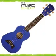 Kala Makala Metallic Blue Soprano Dolphin Ukulele with Bag - MK-SD/MBL