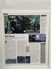 Dark Sector Video Game Review Magazine Article Print Ad Wall Art