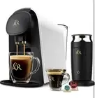 L'OR Barista Coffee and Espresso Machine System Combo Bundle With Frother Black