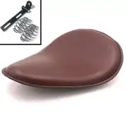 Brown Slim Solo Bobber Seat With Fixings