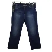 Silver Jeans Infinite Fit Boot Cut Women's Plus Size 3X Blue Denim Stretch