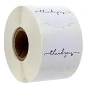 500pcs Round White paper label sticker thank you sticker scrapbook 1 inch wedding envelope seal handmade stationery sticker
