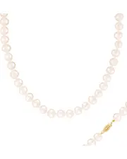 Splendid Pearls 14K 9-10mm Pearl Necklace