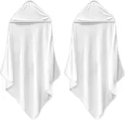 KOCKSHION 2Pcs Hooded Bath Towels Soft Bathing Towels for Boy Girl Unisex Design for Post Bath Comfort Parents