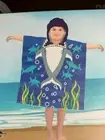 SHARK HOODED BEACH TOWEL FOR KIDS NWT SWIMMING POOL, OCEAN, WATER PARK FUN!