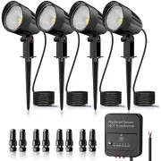 Low Voltage Landscape Lights 12W LED Landscape Lighting with Photocell Sensor...