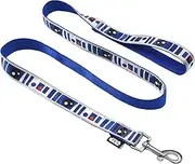 Star Wars for Pets R2D2 Droid 4 Foot Dog Leash | 4 ft Dog Leash Easily Attaches to Any Dog Collar or Harness | R2D2 Blue Nylon Dog Leash 48 inches for All Dogs,Multi,FF17249