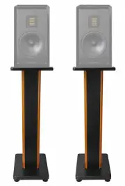 Pair 28" 2-Tone Speaker Stands For Pair MartinLogan LX16 Bookshelf Speakers