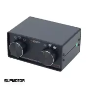 Black MC3 3-In-3-Out XLR Balance to RCA Passive Stereo Converter Audio Switcher