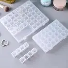 Plastic Craft Bead 28/56 Grids Organizer Case Jewelry Container Storage Box 2024
