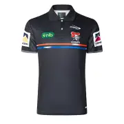 NRL 2025 Media Polo Shirt - Newcastle Knights - Adult - Mens