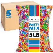 Bulk Candy Bag - 5 Pounds - Variety Pack Individually Wrapped Candies - Pinata F