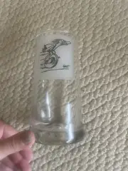 Vintage 1970S BC Comics Caveman Johnny Hart 5 Inch Pinched Art Glass 10 oz