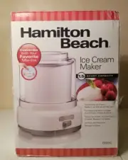 New Sealed Hamilton Beach Ice Cream Maker 1.5 Quart Capacity 68880 2014