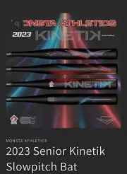2023 Monsta Kinetik Senior Slowpitch Softball Bat Balanced 34/26 NIW