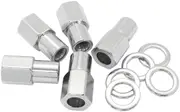 Aeroflow 0.750 Shank Open Wheel Nuts M12x1.25 Chrome M12 x 1.25mm Set Of 5
