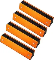 ABOOFAN 4pcs Reflective Road Markers Emergency Traffic Safety Reflectors for Driveway and Highway Use Reflective Studs for Optimal Visibility All Conditions