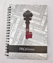 Proforma Notebook Journal w Key Contacts Sheet Keyed Marketing Hardcover