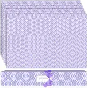 Lavender Scented Drawer Liners 6 Sheets Fragrant Paper Non-Adhesive for Home