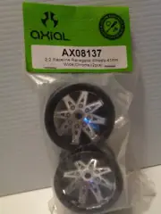 AXIAL 08137 2.2 Raceline Renegade Wheels 41mm Wide Chrome (2) Wraith / AX10