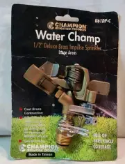 Champion 1/2" Brass Impulse Sprinkler Large Areas Irrigation Water Champ U61DP-C