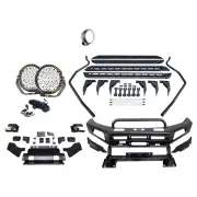 Safari Shield U Loop Bumper Bullbar Light Side Steps for Toyota Hilux Revo 15-On